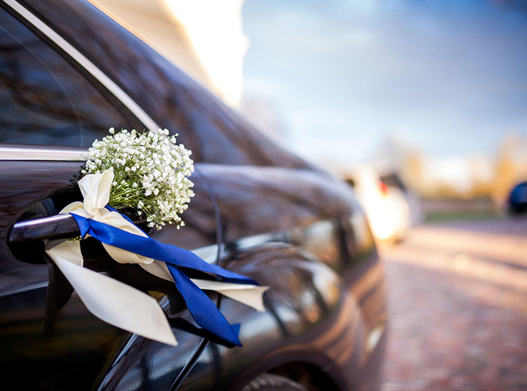 Wedding car decoration